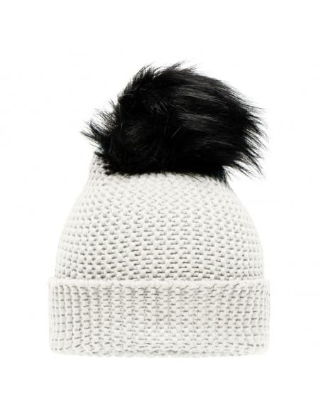 Bonnet en tricot avec pompon