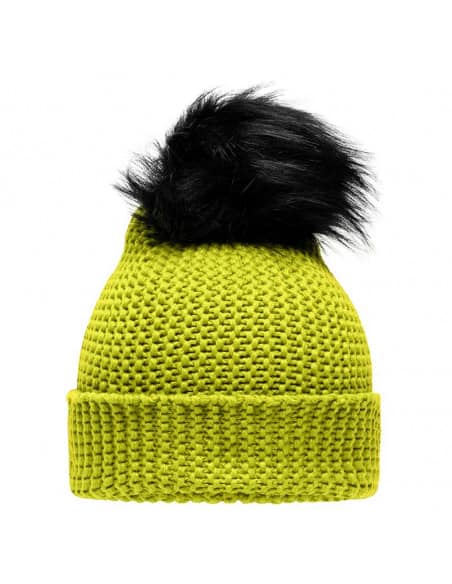 Bonnet en tricot avec pompon