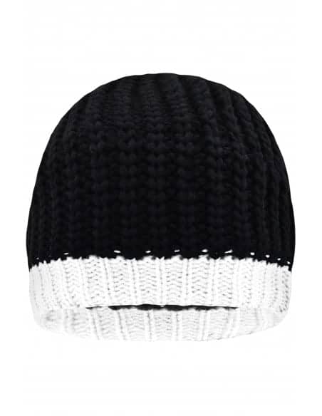 Bonnet en tricot doublé polaire Homme