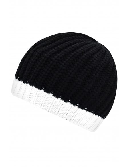 Bonnet en tricot doublé polaire Homme