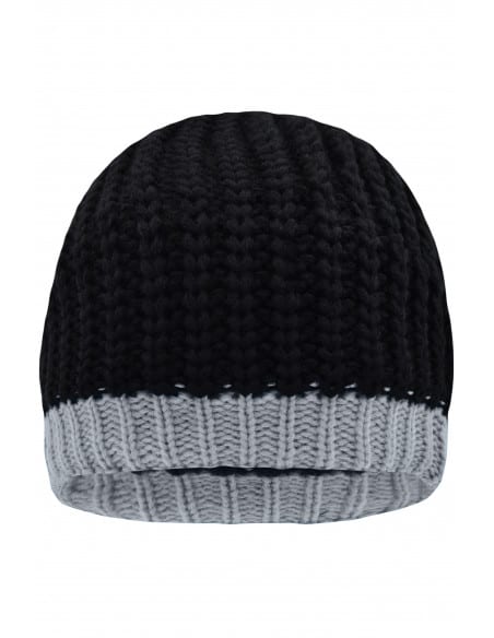 Bonnet en tricot doublé polaire Homme