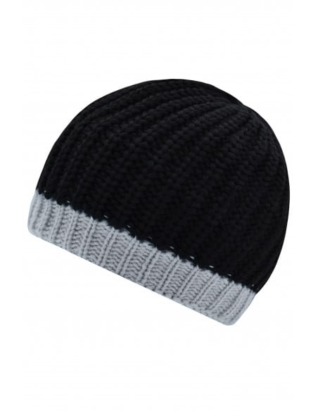 Bonnet en tricot doublé polaire Homme