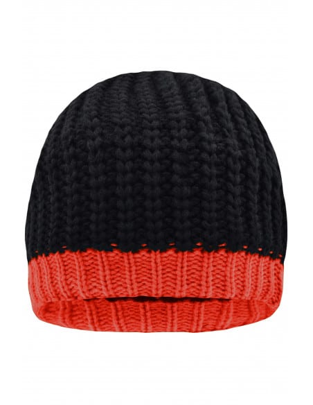 Bonnet en tricot doublé polaire Homme