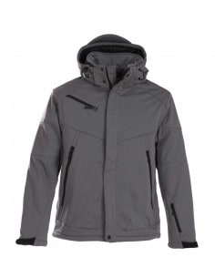 Veste d'Hiver Softshell Doublée avec Capuche Amovible Homme Printer