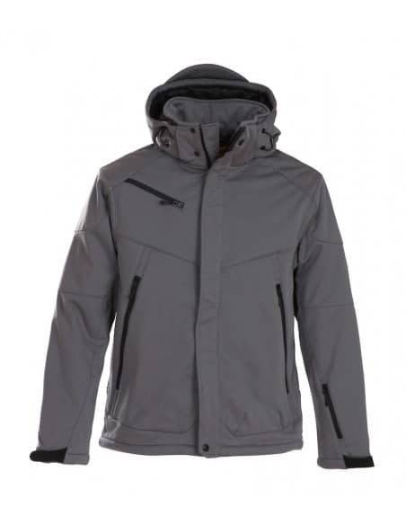 Veste d'Hiver Softshell Doublée avec Capuche Amovible Homme Printer