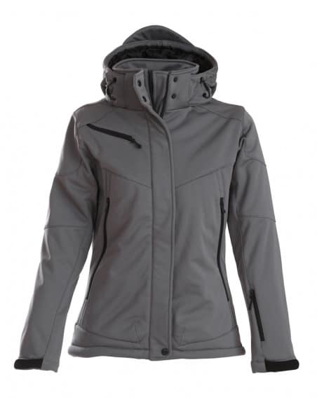 Veste d'Hiver Softshell Doublée avec Capuche Amovible Femme Printer