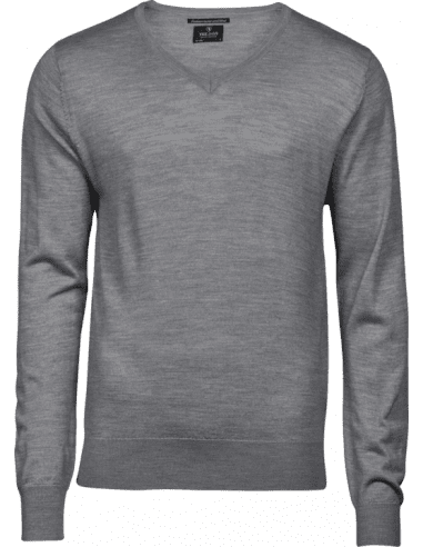 Men's Merino Wool Crew V-Neck Sweater Tee jays