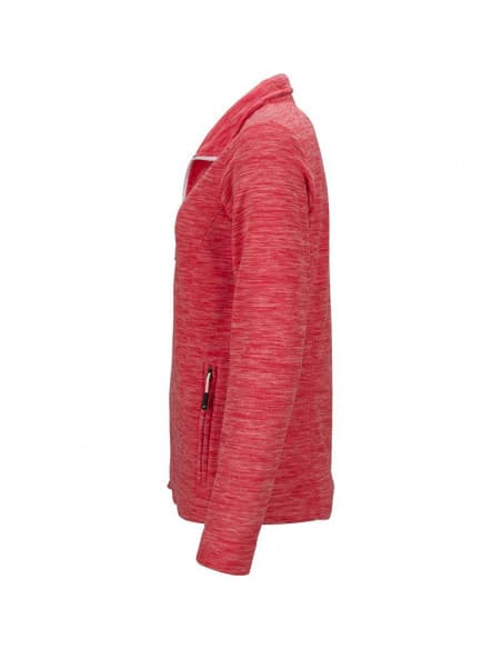 Veste Polaire deuxième couche flammé Femme James & Nicholson, Rouge 