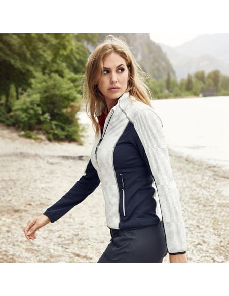 Veste polaire Trek Rando Femme James & Nicholson blanc