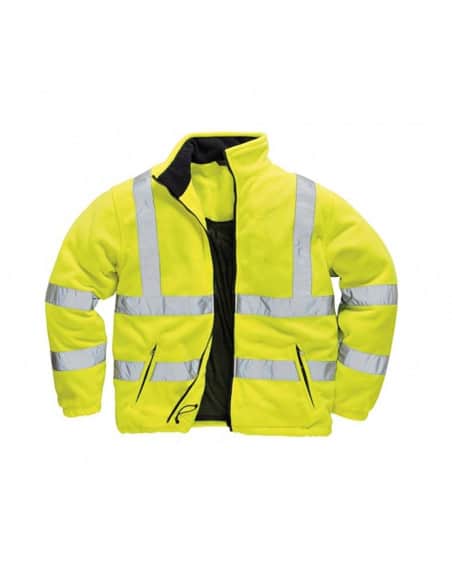 Portwest Men's HiVis Safety Fleece Jacket