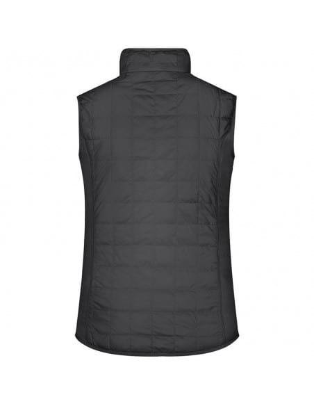 Ladies' Padded Vest in material mix James & Nicholson