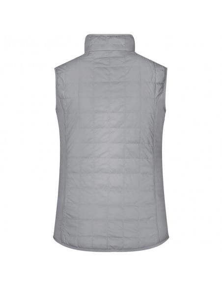 Ladies' Padded Vest in material mix James & Nicholson