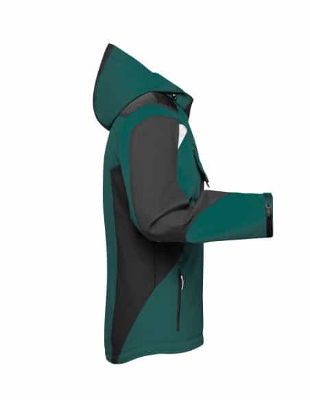 Thermal hooded softshell jacket unisex