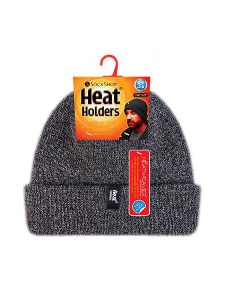 Bonnet Très chaud revers côtelé pour Homme Heat Holders