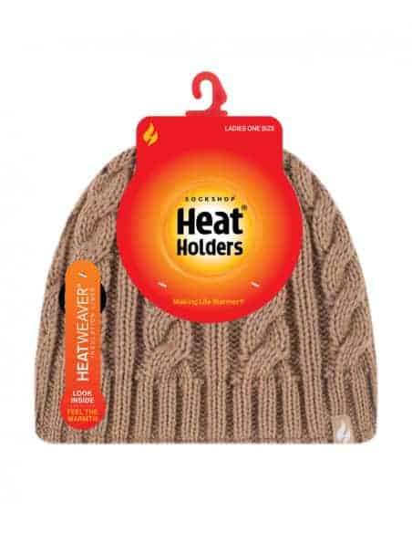 Bonnet torsade pour Femme Heat holders