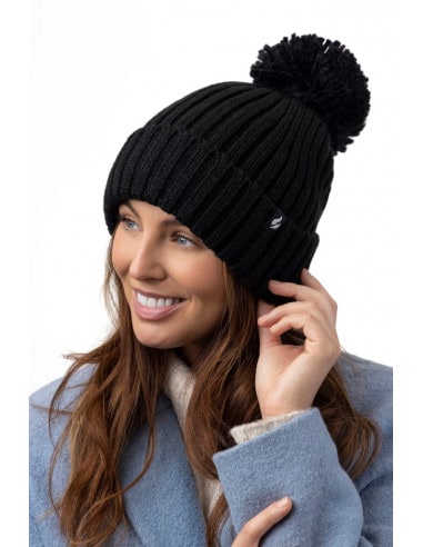 Soft and very warm hat with pompon Heat Holders