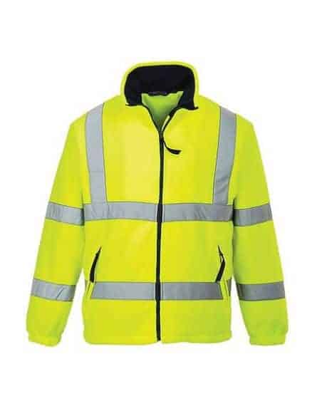 Portwest Men's HiVis Safety Fleece Jacket