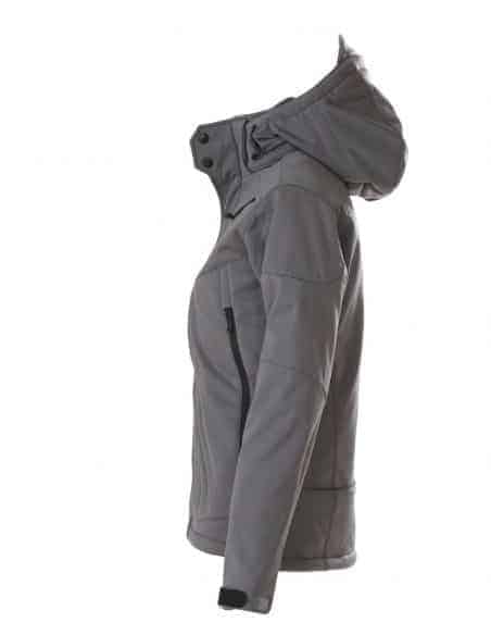 Veste d'Hiver Softshell Doublée avec Capuche Amovible Femme Printer