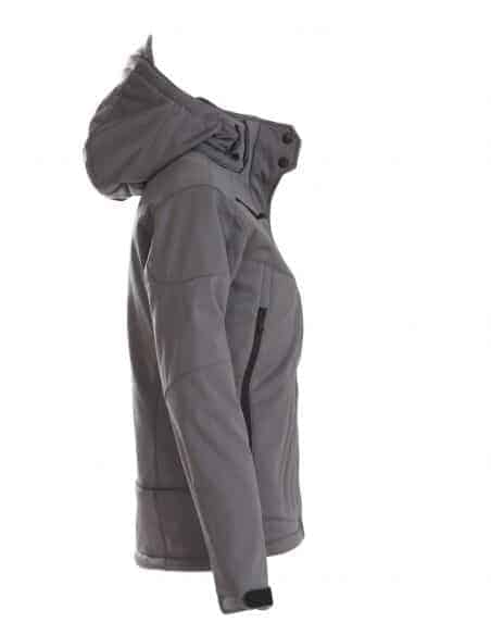 Veste d'Hiver Softshell Doublée avec Capuche Amovible Femme Printer